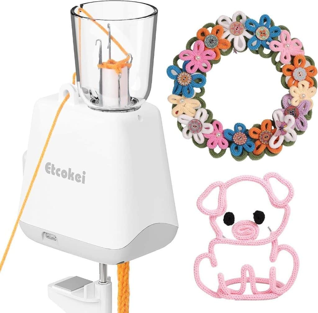 Test de la machine à tricoter automatique i-Cord Etcokei