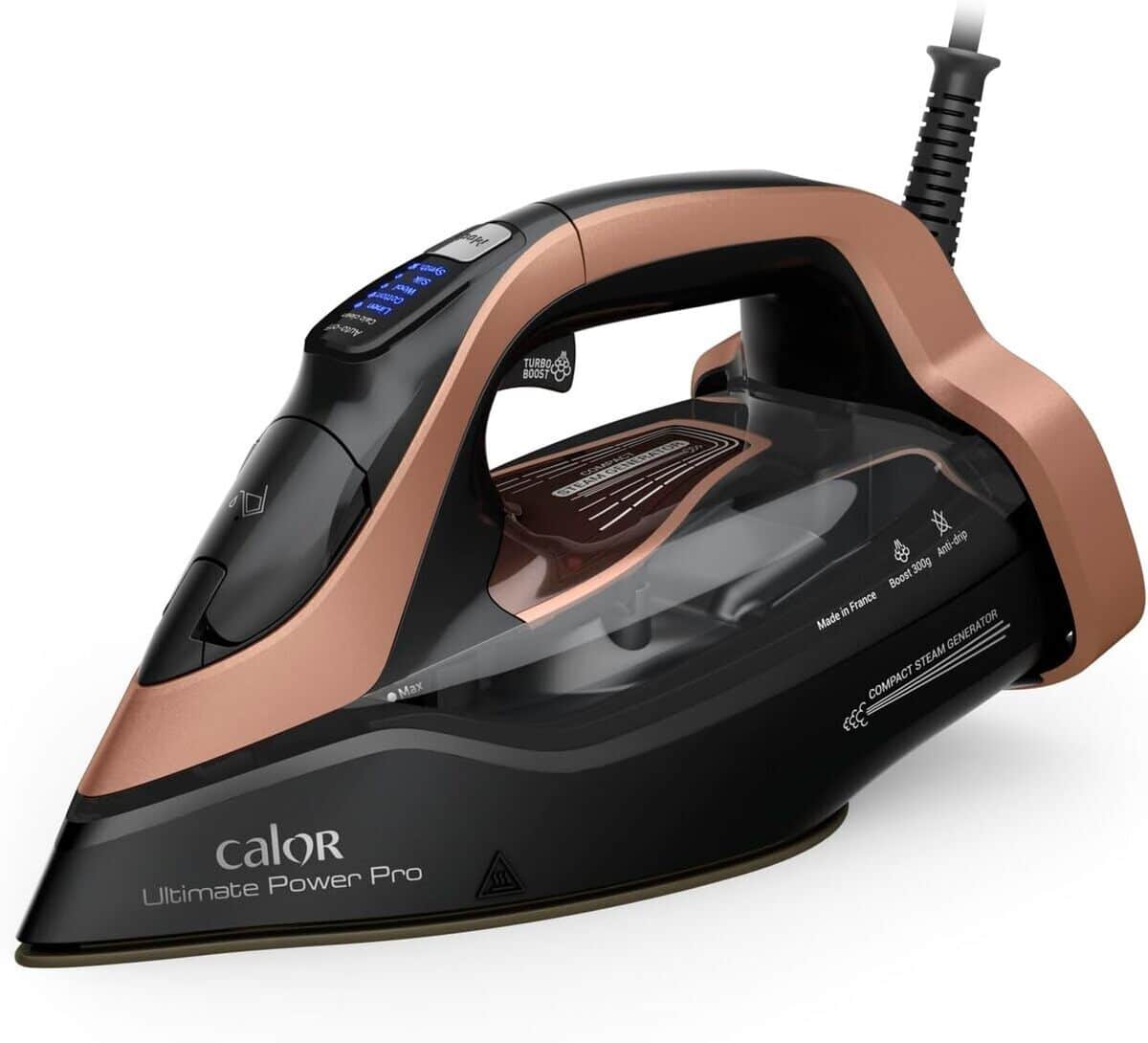 Test du fer vapeur Calor Ultimate Power Pro : puissance de 3200 W et performance optimale